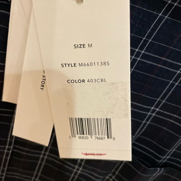 NWT Vince Men's Plaid Button-Up Shirt sz Medium - Picture 12 of 13